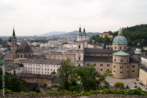 Air view of the historic city of Salzburg © Aleksei Zakharov
