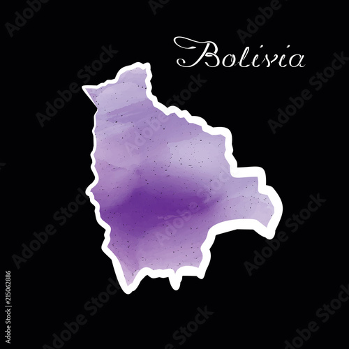 the Bolivia map w