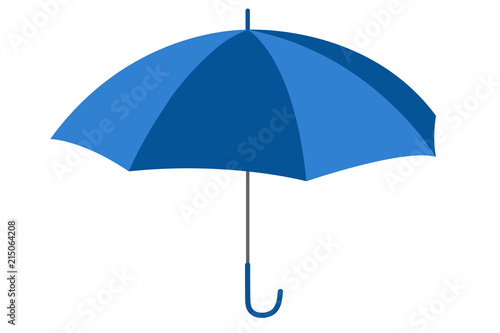 Paraguas de color azul.