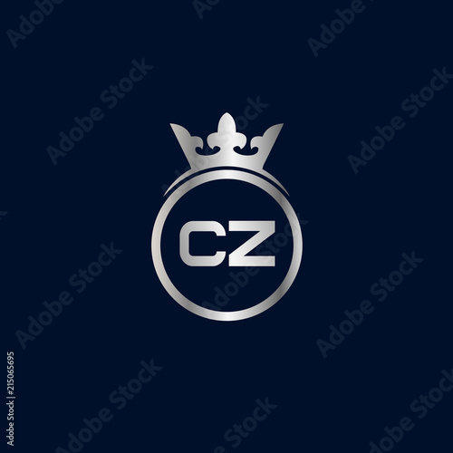Initial Letter CZ Logo Template Design
