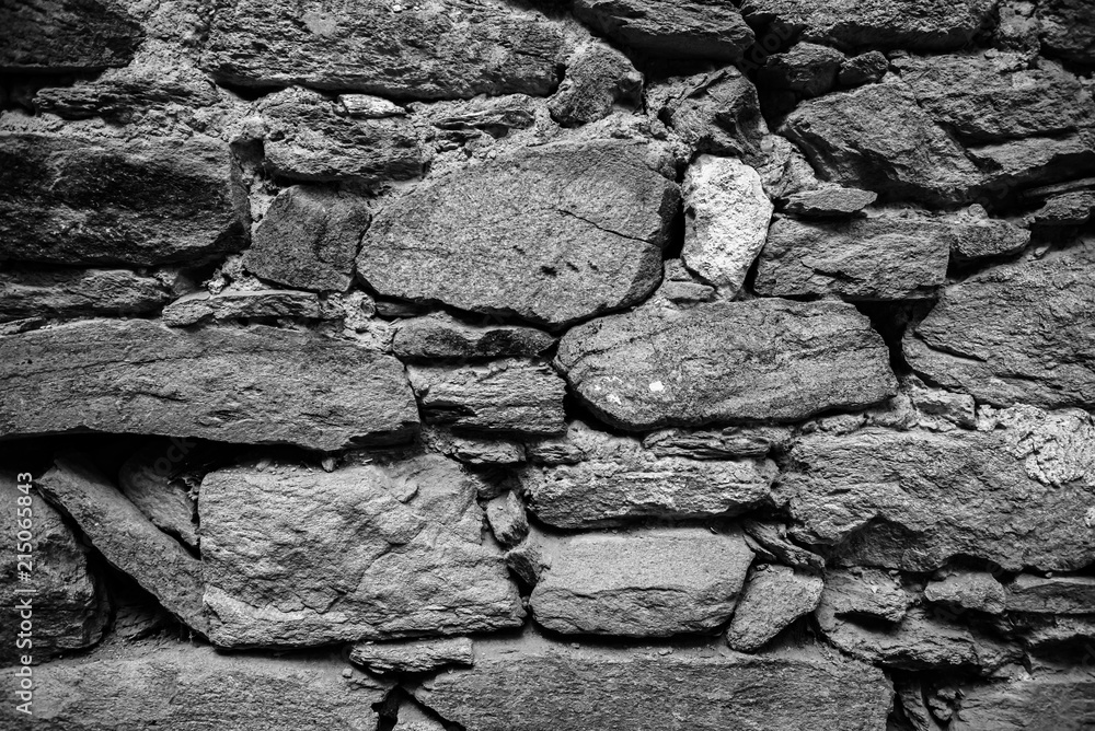 View of old Rustic big rocks wall View of old Rustic big rocks wall