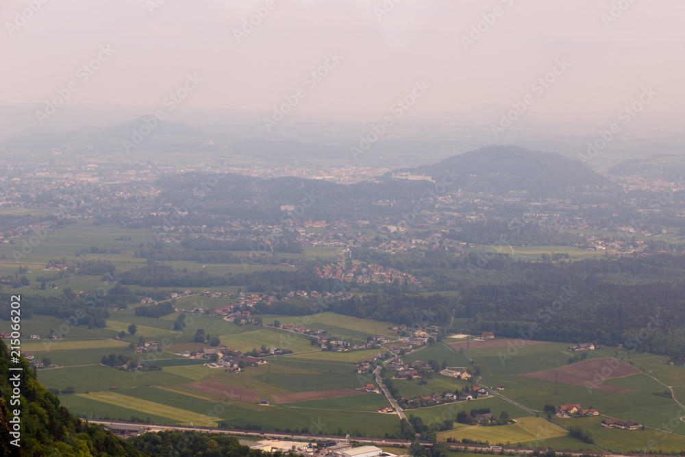 The view from untersberg, Salzburg The view from untersberg, Salzburg
