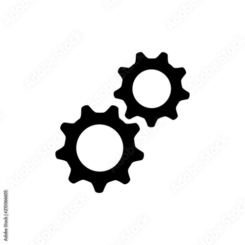 gear setting logo icon vector