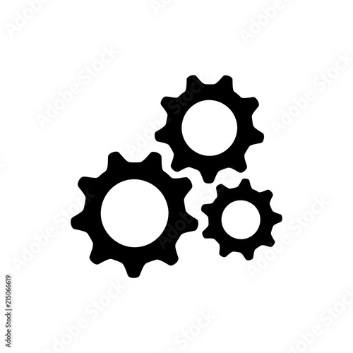 gear setting logo icon vector