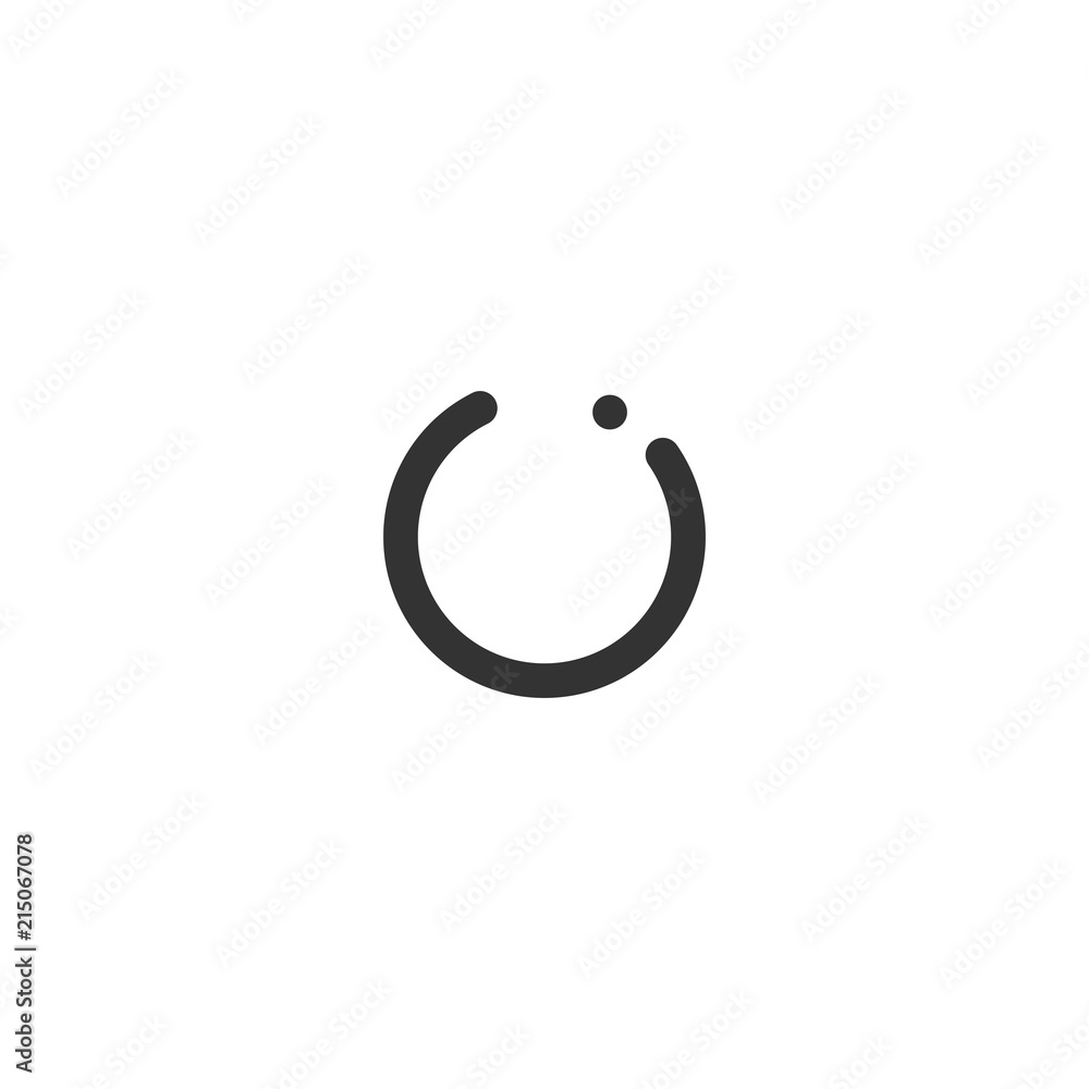o letter circle abstract rotate rotation logo icon line outline o letter circle abstract rotate rotation logo icon line outline