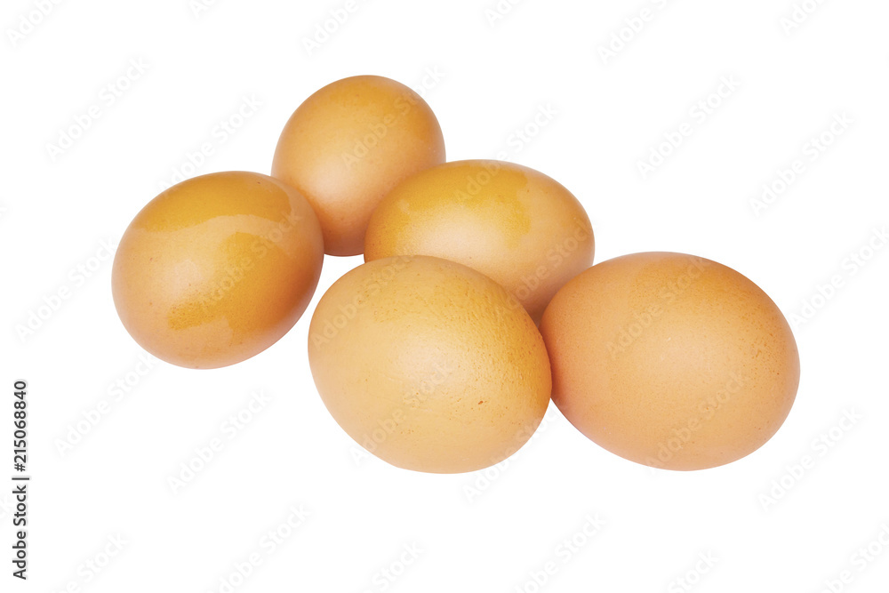 Isolated Studio Shot. Eggs With Clipping Path On White -By Pen Tool Isolated Studio Shot. Eggs With Clipping Path On White -By Pen Tool