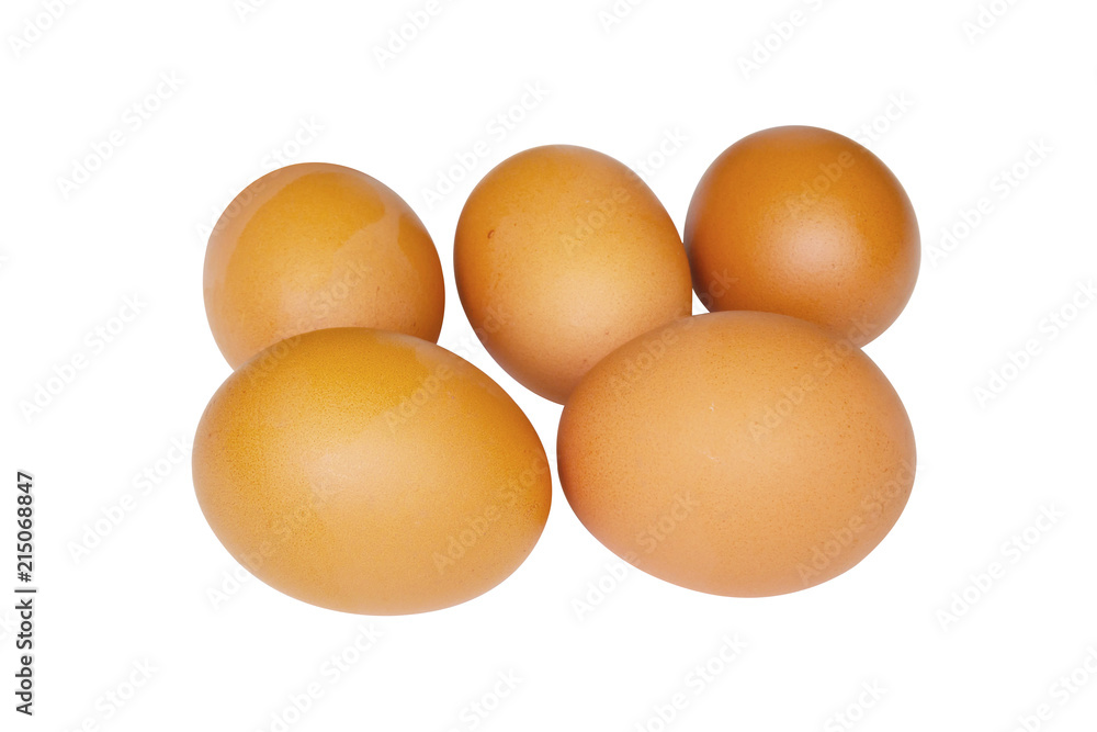 Isolated Studio Shot. Eggs With Clipping Path On White -By Pen Tool Isolated Studio Shot. Eggs With Clipping Path On White -By Pen Tool