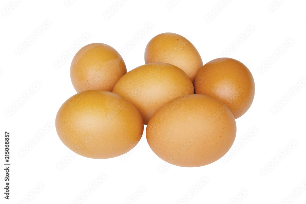 Isolated Studio Shot. Eggs With Clipping Path On White -By Pen Tool Isolated Studio Shot. Eggs With Clipping Path On White -By Pen Tool