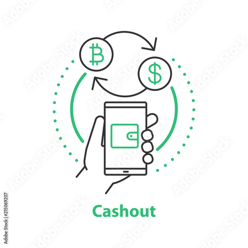 Cashout concept icon