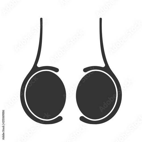 Testicles glyph icon