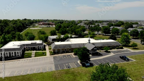 Wallpaper Mural Drone shot of building Torontodigital.ca