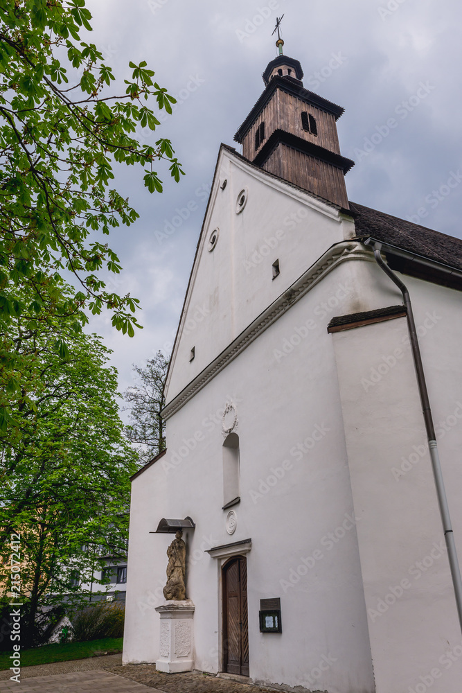St Judoc historic church in Frydek-Mistek, Moravian-Silesian Region of Czech Republic
