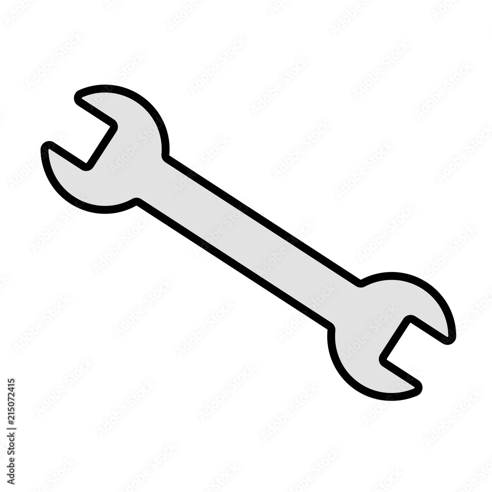 Flat icon wrench isolated on white background. Vector illustration. Flat icon wrench isolated on white background. Vector illustration.