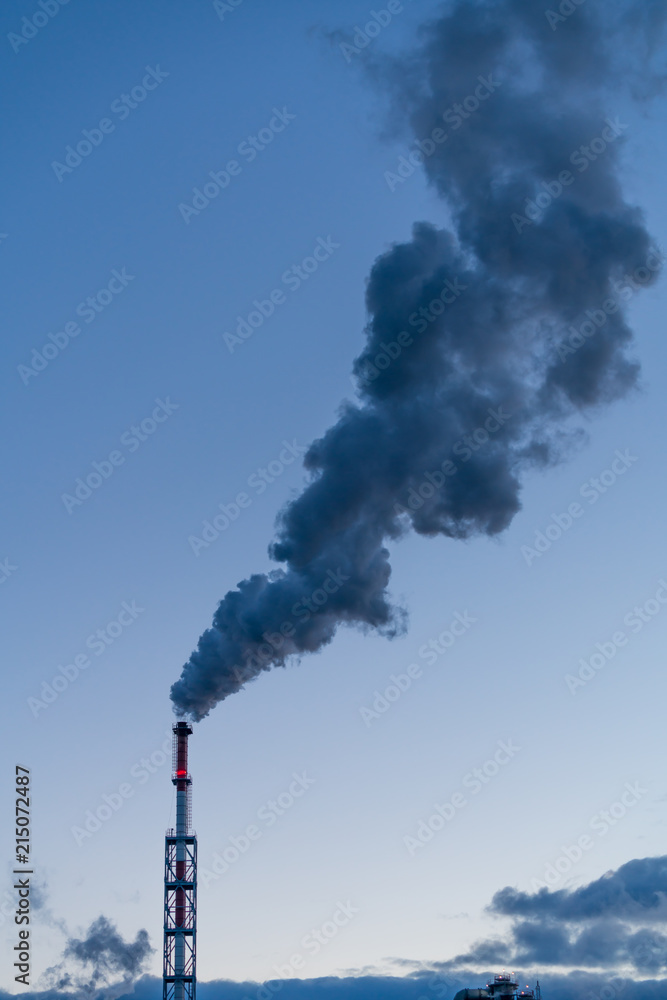 Air pollution from a local factory. Air pollution from a local factory.