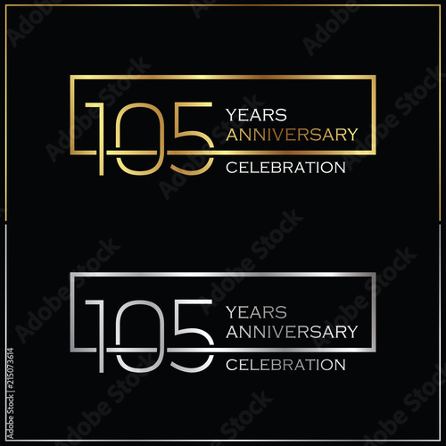 105th years anniversary celebration background