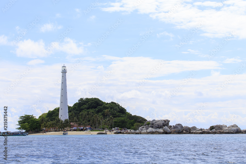 Rock Formations By Sea Against Sky, Belitung-Indonesia