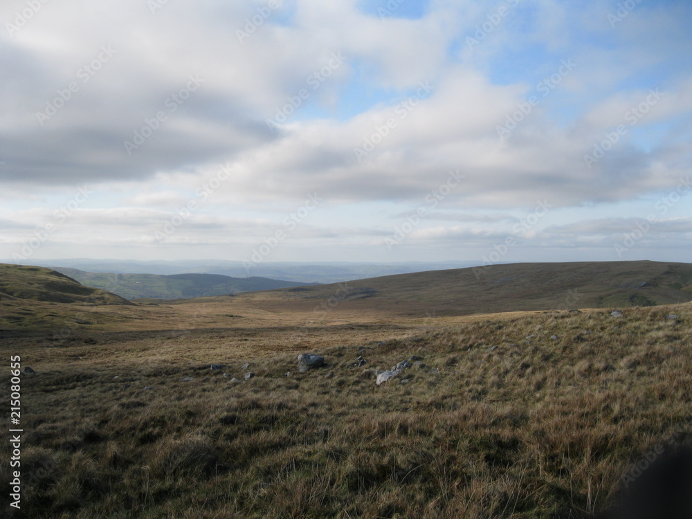 View Over Moorland in Brecon Beacons