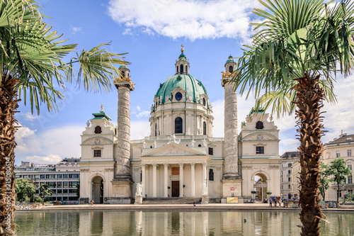 Karlskirche – St. Charles Church in Vienna photo
