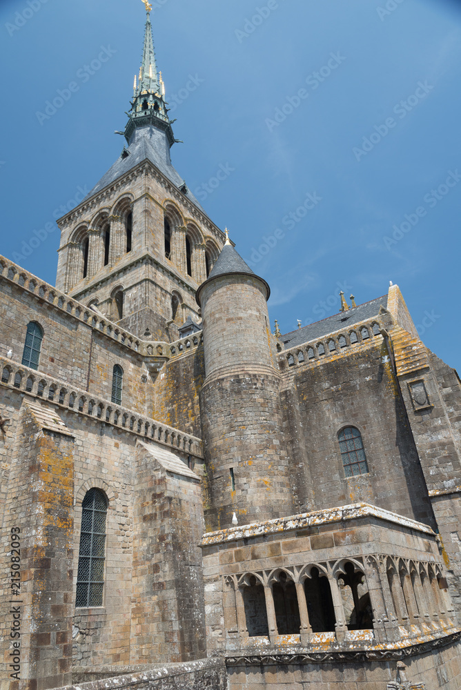 Abadia medieval Mont Saint Michele, Normandia , Francia