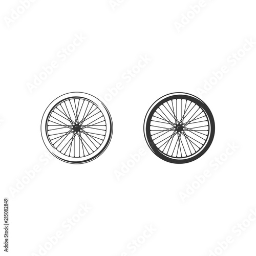 Bicycle wheel vector