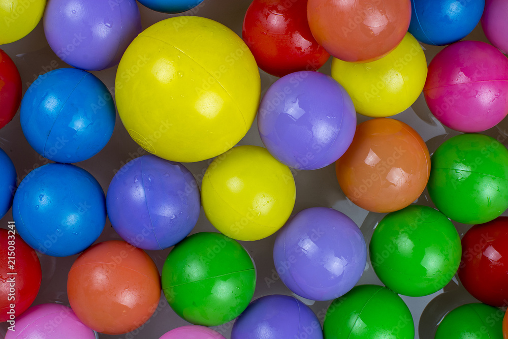 plastic balls floating in water plastic balls floating in water