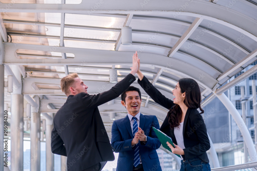 Business People Success Team Celebration Concept teamwork Hands raise. Business People Success Team Celebration Concept teamwork Hands raise.