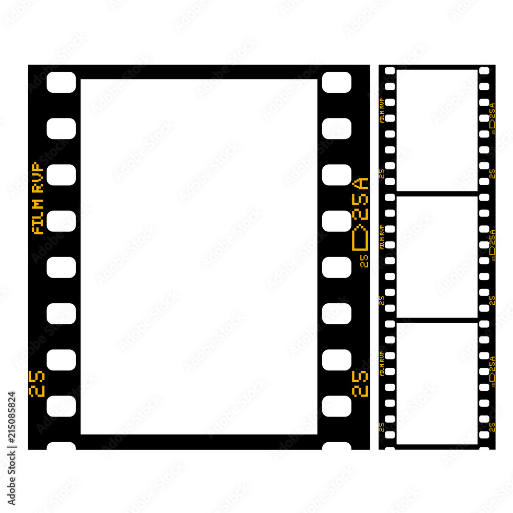 Film strip - frame of retro film for photograph or movie Stock Vector