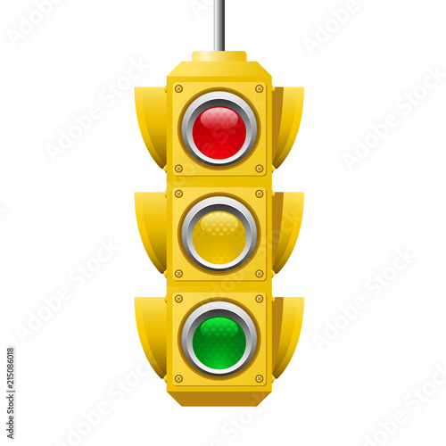 American Traffic lights icon - crossroads semaphore