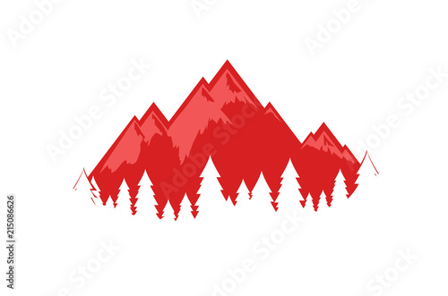 Swiss Alps vector illustration, EPS 10