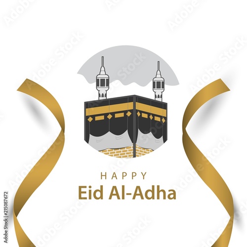 Happy Eid Al Adha Vector Template Design Illustration