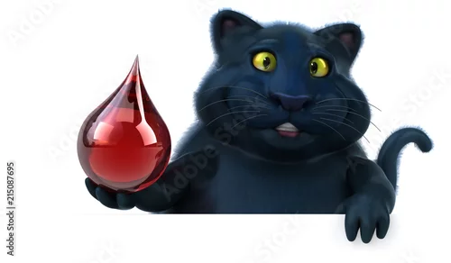 Obraz Fun cat - 3D Illustration