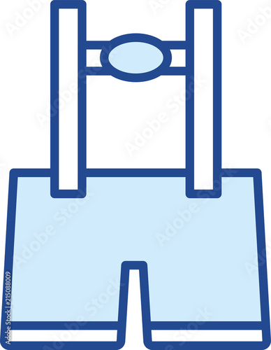 Lederhose Vector Icon Illustration