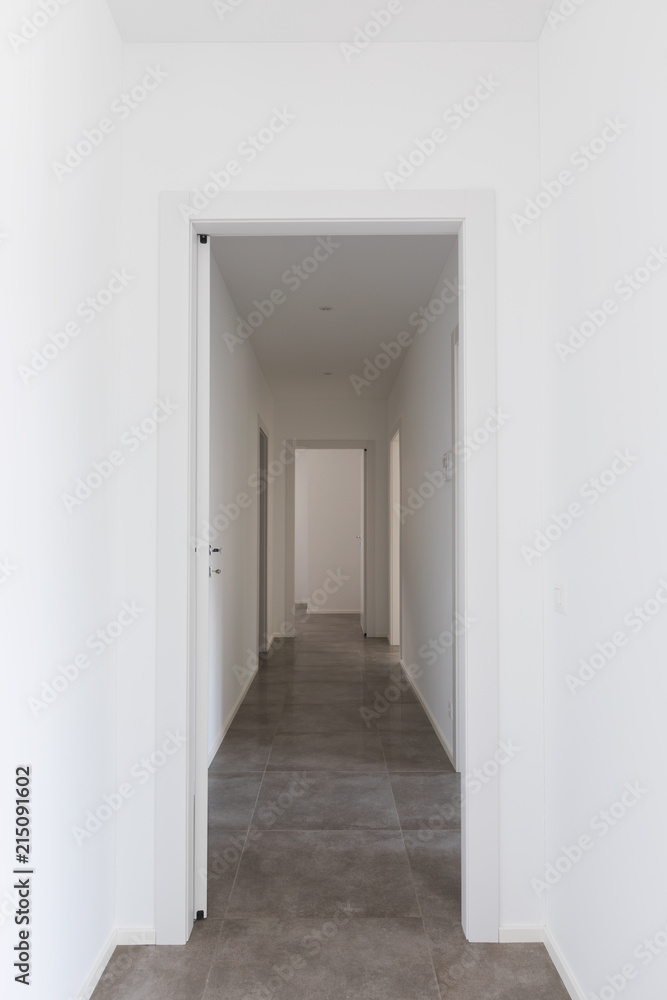 Fototapeta premium Apartment in the building in the city, interior