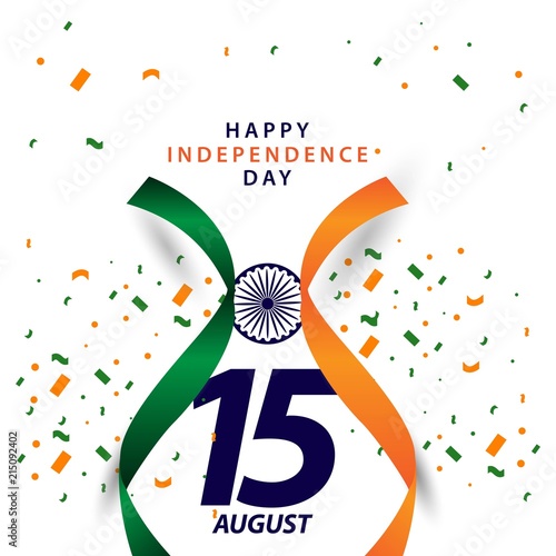 Happy India Independence Day Vector Template Design Illustration