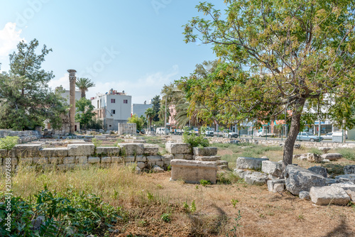 Ancient Roman Ruins of Temple of Jupiter Museum located in Silifke,Mersin,Turkey.During the Byzantine Empire era, the temple was transformed into a church