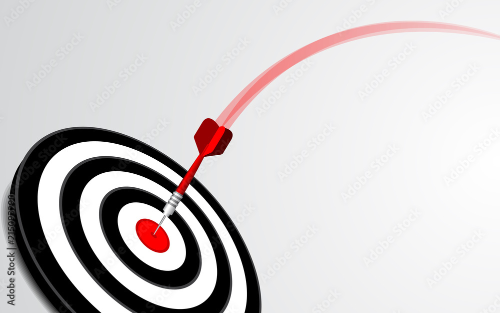 Darts target isolated vector. Shooting target in the center. Success business solutions concept. Darts target isolated vector. Shooting target in the center. Success business solutions concept.