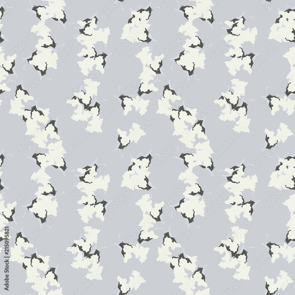 Fototapeta premium Military camouflage seamless pattern in beige or light yellow and different shades of grey color