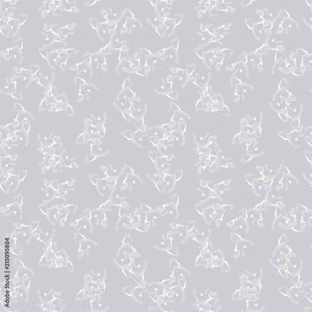 Military camouflage seamless pattern in beige or light yellow and different shades of grey color Military camouflage seamless pattern in beige or light yellow and different shades of grey color