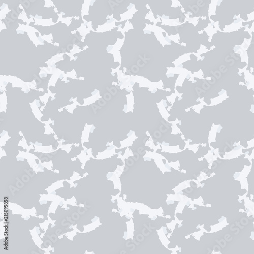 Military camouflage seamless pattern in different shades of grey color