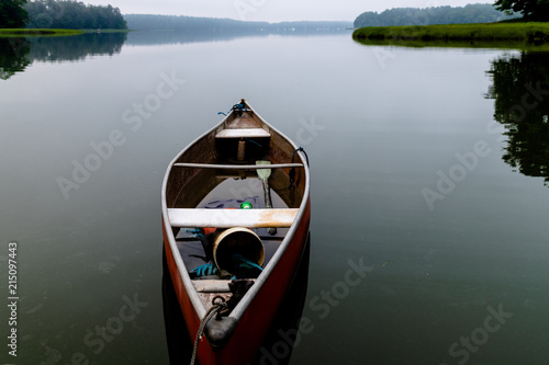 Canoe in the harbor