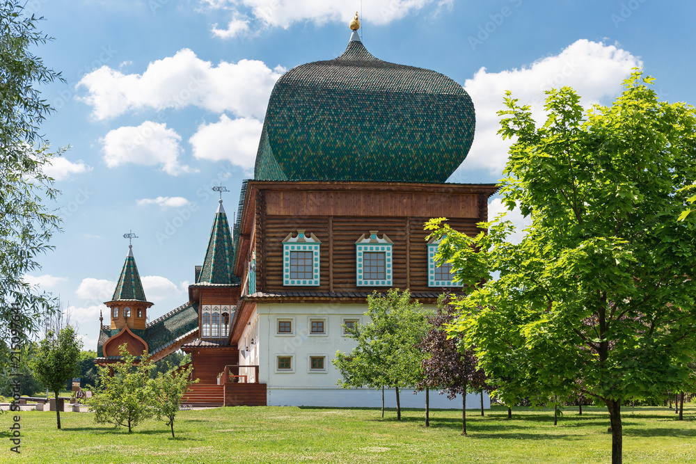 Wooden palace of Tsar Alexei I Mikhailovich in Kolomenskoye, Moscow, Russia Wooden palace of Tsar Alexei I Mikhailovich in Kolomenskoye, Moscow, Russia