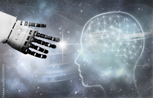 Robot brain contact