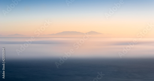 Island at Sunset with Clouds Scotland UK