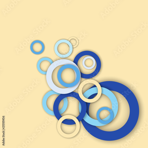 bright modern background  multicolored rings  circles