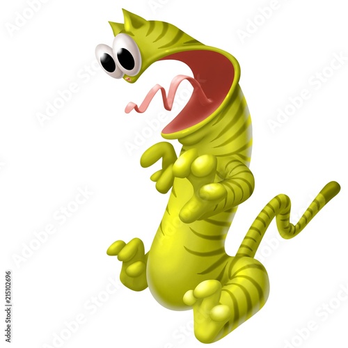 Foto gatto giallo shock