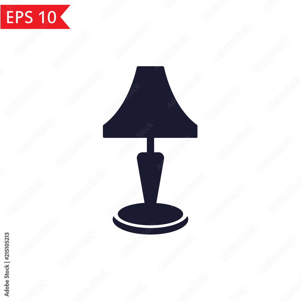Lamp icon. Lamp icon.