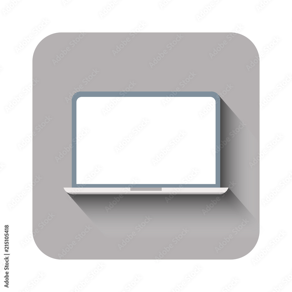 laptop icon flat design for web. Vector illustration laptop icon flat design for web. Vector illustration