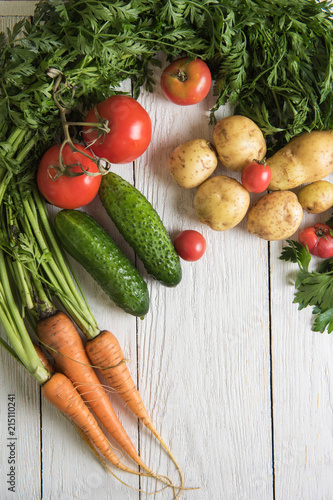 Close up of various freshly...