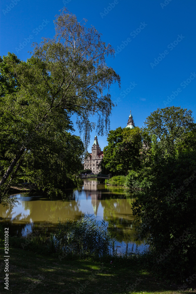 Maschpark und Maschteich in Hannover