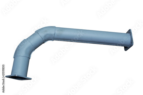 muffler pipe car on an isolated white background